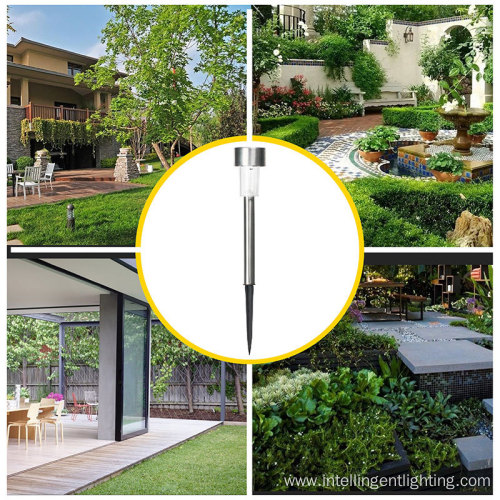 Outdoor Glass+Stainless Steel LED SolarGarden Light